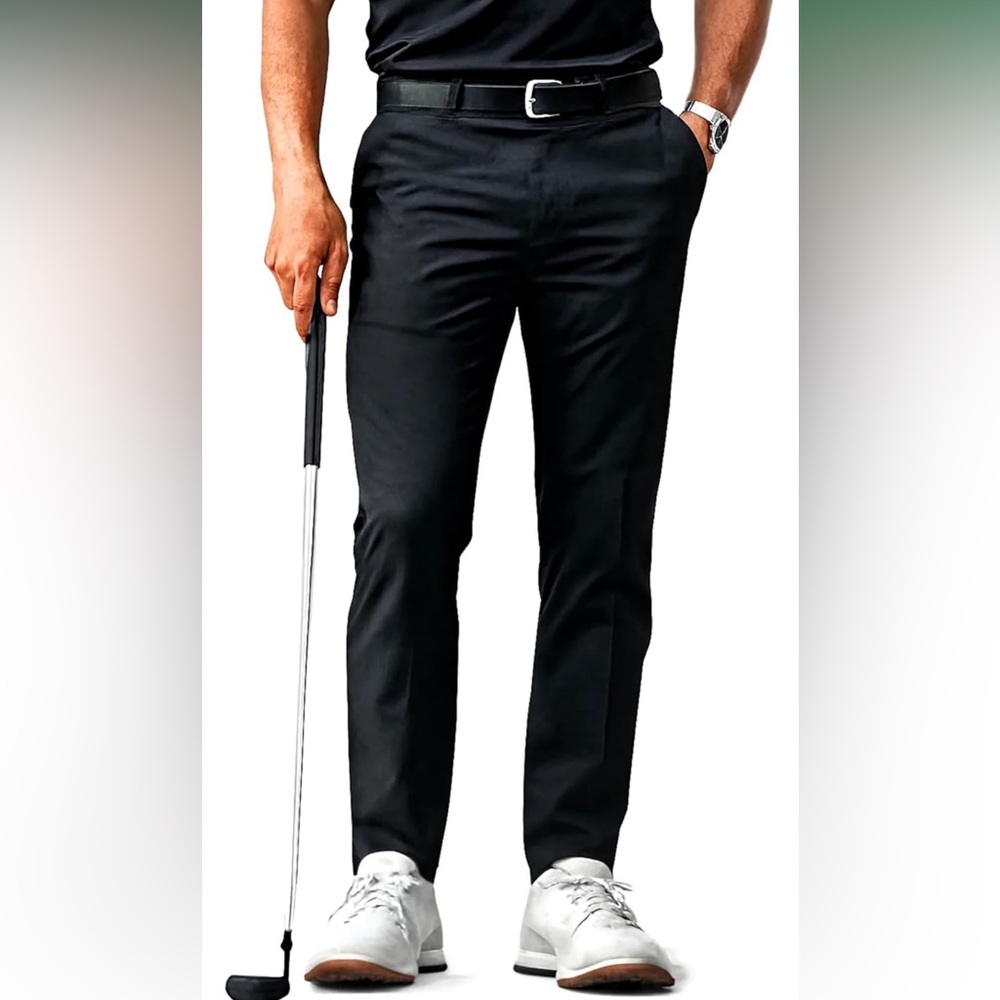 EUC Tommy Hilfiger Men's Modern-Fit Comfort Stretch Performance Pant 31x30 Black